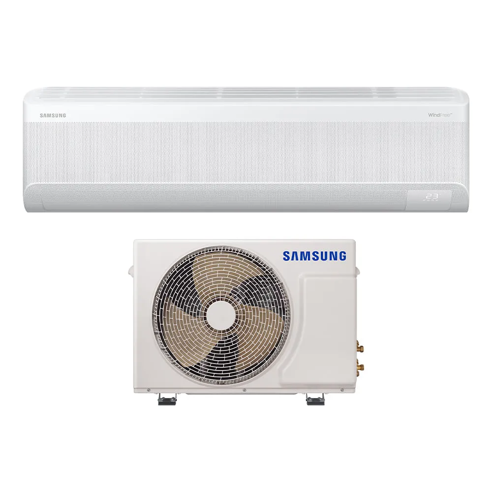 Ar-Condicionado Split Samsung Inverter Windfree Connect Ai 18.000 Btus Quente E Frio Sem Vento Ar18dxfaawknaz